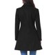 thumbnail image 3 of INSPIRE CHIC Abrigo Elegante de Mujer con Botonadura Simple, Manga Larga, Abrigo de Invierno Cálido, Solapa, Línea A, Abrigo de Trabajo para Oficina, Talla L, Negro, 3 of 6