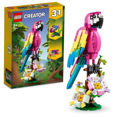 Juguete Lego Creator Exotic Pink Parrot 31144 Para Niños Mayores De 7 Años
