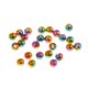 thumbnail image 4 of 25pcs ranurado mosca de tungsteno atar perlas cabeza de ninfa que se hunde rápido cuentas arco iris, 4 of 5