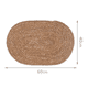 thumbnail image 2 of Alfombra Fibra Natural Color Beige con Diseño Tejido, 2 of 3
