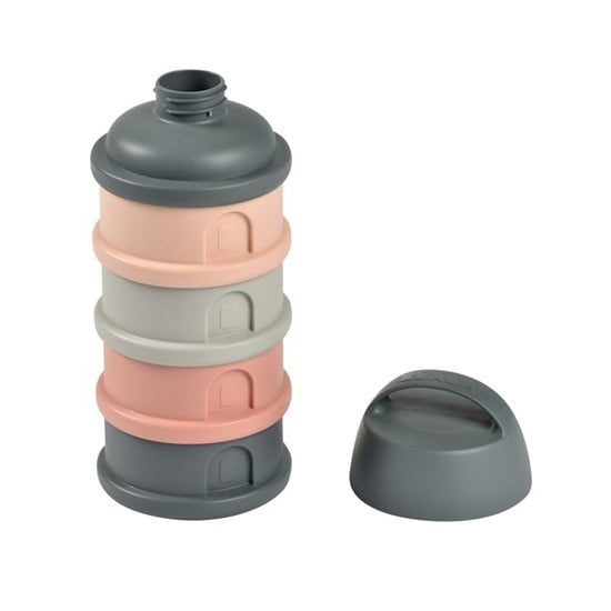 Beaba - Dosificador De Leche O Porta Snack, Color Rosado