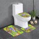 thumbnail image 1 of Cyberchase Juego de 3 alfombras de baño de coral fleece: tapete de baño + alfombra de inodoro en forma de U + funda de tapa de inodoro en forma de O, 1 of 6