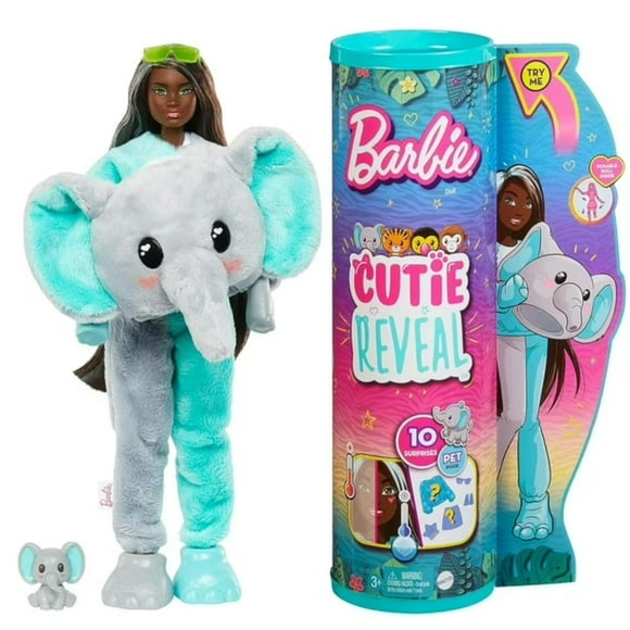 Juguete Figura De Accion Barbie Barbie Cutie Reveal Elefante Barbie