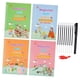 thumbnail image 1 of Juego De Cuadernos Ranurados Para Niños Con Recambio De Bolígrafo, Cuadernos De Caligrafía Con Alfabeto Alemán, 1 of 5