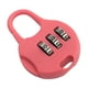 thumbnail image 3 of Candado De Combinación De 3 Dígitos Cerradura De Cajón Doméstico Cerradura De Contraseña Cerradura De Equipaje Rosa Profundo, 3 of 3