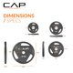 thumbnail image 3 of Set de discos de peso CAP Barbell de 200 lb, olímpicos, de hierro fundido, 3 of 6