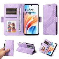 Carcasa Foxdock Oppo A79 5G De Cuero Pu, Diseño Acolchado Clásico, Protección Contra Caídas Y Rayones