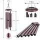 thumbnail image 2 of Campanillas De Viento Deep Tone De 114 Cm Para Exteriores 6 Tubos Color Bronce, 2 of 7