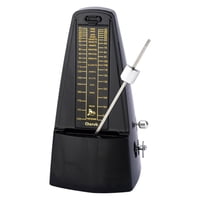 Xusx111 - Metronome - Diseño Mecánico Clásico Con Campana Para Piano, Guitarra, Violín Y Todos Los Instrumentos (Negro)