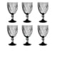 thumbnail image 2 of Copa de Vino de Vidrio con Relieve – Set de 6 Unidades Color Humo, 2 of 4