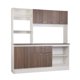 thumbnail image 4 of Kit Cocina Julieta 8 Puertas 1 Cajon Nogal - Blanco, 4 of 16
