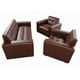 thumbnail image 3 of Juego De Living Dos Chocolate Ecocuero, 3 of 3