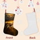 thumbnail image 3 of Posty Austin / Post Malone Tema: Calcetines de Navidad, fino lino blanco para colgar en escaleras y chimenea, decoración navideña para el hogar, regalo de Navidad. 54cm × 38cm, 3 of 5