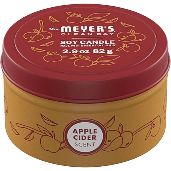 Vela Mrs. Meyer's 82 g Aroma a Sidra de Manzana (lata)