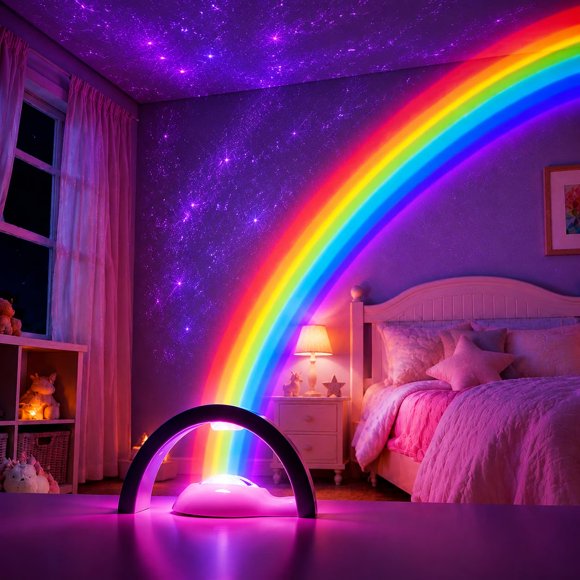 Lámpara nocturna arcoíris Xdalula USB LED con apagado automático