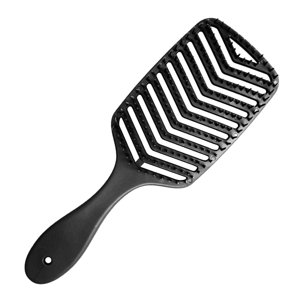 Ioensy - Cepillo De Pelo Profesional Con Ventilación Para Desenredar Suave Y Duradero Para Todo Tipo De Cabello Negro