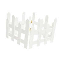 Magideal - Vallas Para Árboles De Navidad De 4 Piezas, Decoraciones Para Fiestas, Vallas De Jardín Ligeras Y Portátiles, Barreras Para Árboles De Navidad Para La Blanco