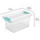 thumbnail image 4 of Caja de almacenamiento Sterilite 19628604 Medium Clip Transparente 11L, 4 of 9