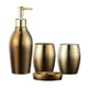 thumbnail image 4 of Juego De Accesorios De Baño, Vasos, Taza, Decoración De Encimera Dorada, Hogar, 4 of 6