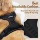 thumbnail image 3 of Arnés para perros Rabbitgoo, ajustable, sin tirones, negro, para perros medianos, 3 of 9