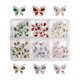 thumbnail image 2 of Encantos para uñas WEILUSI 30 uds mariposa 3D aleación 50 g, 2 of 9