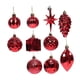 thumbnail image 1 of 10 bolas navideñas pequeñas colgantes para colgar adornos navideños decorativos para cumpleaños, celebraciones en interiores y exteriores, festivales rojo, 1 of 5
