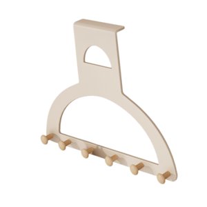 Bothyi - Gancho Para Colgar Toallas Ligero Y Multiusos Para La Puerta, Ideal Para Oficina, Dormitorio, Bolsos, Color Crema