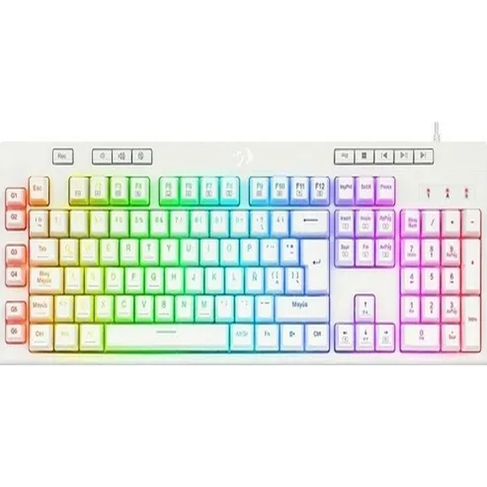 Genérico - Teclado Redragon Shiva K512w-rgb Blanco Español