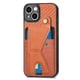 thumbnail image 3 of Funda Resistente para iPhone 13 con Tarjetero y Soporte, Diseño Magnético Marrón, 3 of 5