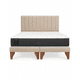 thumbnail image 4 of Cama 2 Plazas Completa Beige | Base Europea + Colchón Excellense Plus 25CM + Respaldo Tapizado, 4 of 11