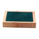 thumbnail image 1 of Soporte De Bandeja De Joyería De Terciopelo De Madera Cuadrado De Almacenamiento Para Pulsera Cadenas Pendiente Verde, 1 of 5