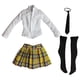 thumbnail image 1 of 1/6 Conjunto De Falda De Camisa De Uniforme De Estudiante Para Cuerpo Femenino De Acción De 12 "Amarillo, 1 of 3