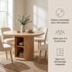 thumbnail image 4 of Mesa Comedor France Extendible 110-150cm Con Almacenamiento Marrón Claro, 4 of 5