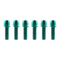 Magideal - 6 Tornillos De Vástago De Bicicleta, Pernos De Reparación De Tornillos De Vástago De Manillar, Prácticos Tornillos De Freno De Bicicleta, Para Bicicle Verde