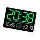 thumbnail image 2 of Reloj De Pared Digital Decoración Del Hogar Despertador LED Para La Sala De Estar Interior De Dormitorio Verde, 2 of 5