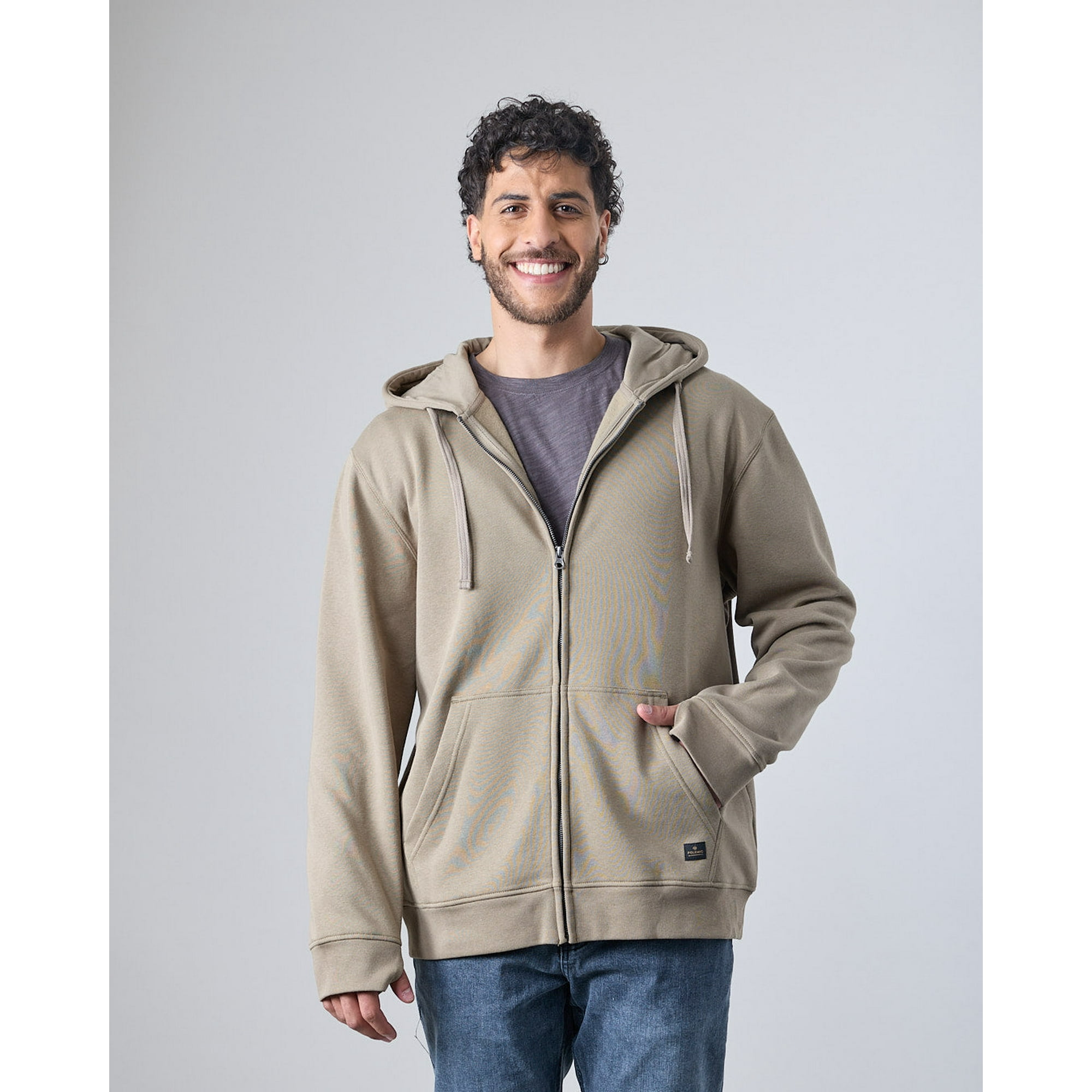 Poleron Hombre Franela Con Cierre Gorro Xv7706 Polemic