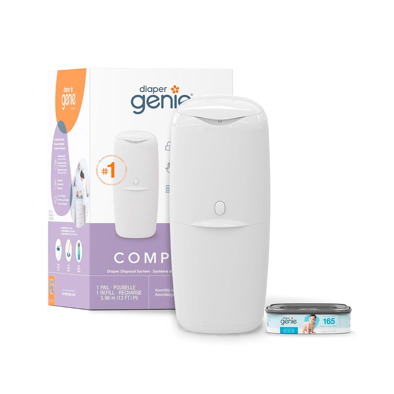 Diaper Genie - Basurero De Pañal Modelo Compac