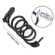 thumbnail image 5 of Candados para bicicletas con cable en espiral, seguro, reiniciable, con combinación y soporte de montaje, 5 of 8