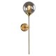 thumbnail image 3 of Aplique De Pared Dorado Que Ilumina Las Luces De Pared Interiores Modernas Con Base E14 Gris Humo, 3 of 5