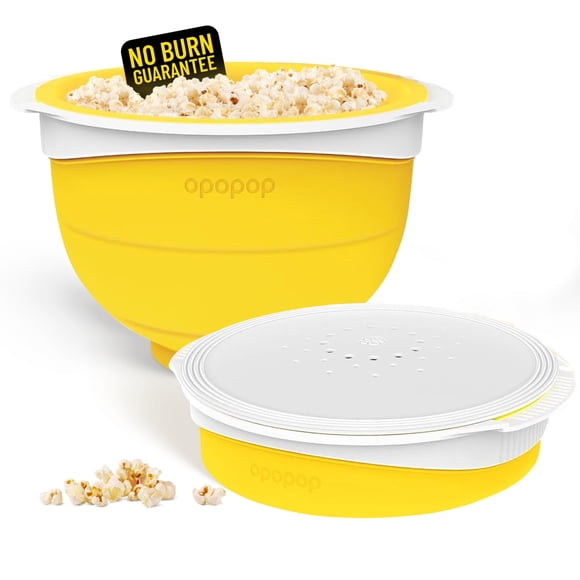 Cuenco plegable de silicona para hacer palomitas OPOPOP para microondas