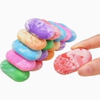 Gomas De Borrar Ovaladas Piatoeke Marble Para Niños, Paquete De 6