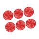 thumbnail image 3 of Juego De 6 Posavasos Reutilizables De 4 Pulgadas Para Restaurante, Oficina Y Encimera, Color Rojo, 3 of 5
