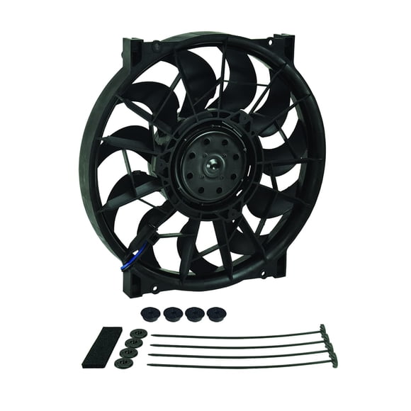 Ventilador Eléctrico de Enfriamiento Derale HO RAD 12" Empuje/Tire 12V