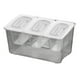 thumbnail image 2 of Compartimentos Extraíbles Del Carrito De Condimentos Refrigerados Para La Barra De Estación De Perritos Calientes Del Hotel 3 Compartimentos, 2 of 5