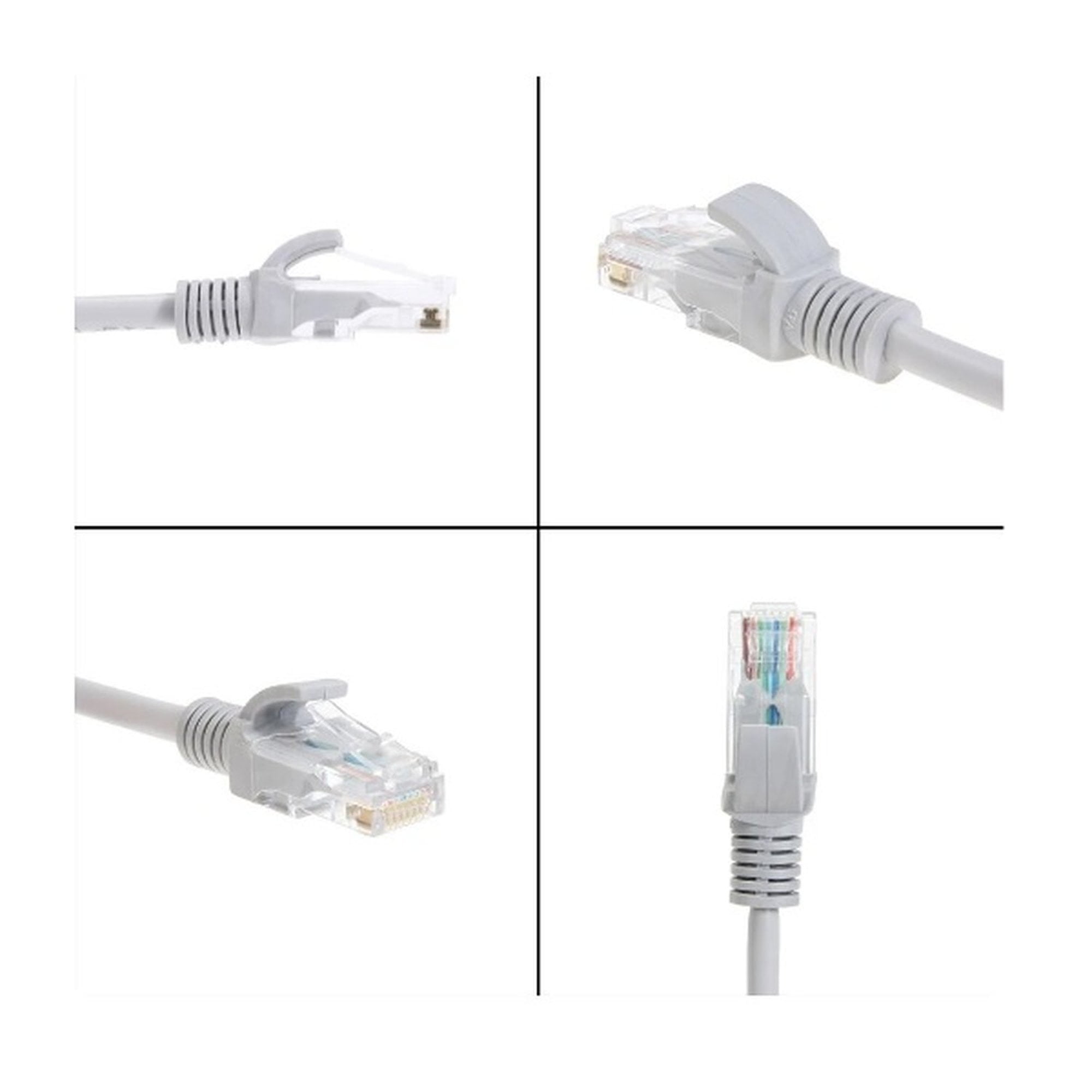 Genérico - Cable De Red Alta Velocidad 20 Mt Cat5e Cable Lan Internet C