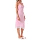 thumbnail image 4 of INSPIRE CHIC Camisón de Satén para Mujer con Encaje, Tirantes Cruzados, Camiseta de Tirantes, Camisón, Lencería, Vestido de Pijama Sedoso, Talla L, Rosa, 4 of 6