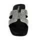 thumbnail image 4 of Sandalias de Mujer con Brillantes PG5238 Negro, 4 of 5