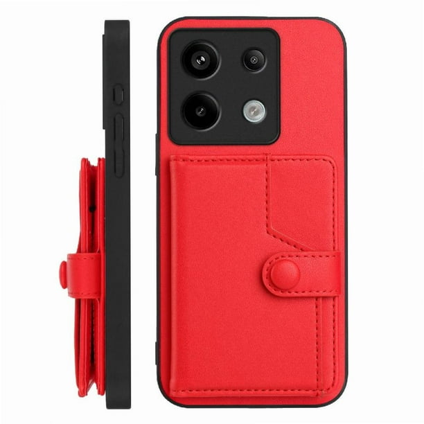 FOXDOCK Funda para Xiaomi POCO X6 con Bloqueo RFID - Diseño Elegante con Cierre de Botón