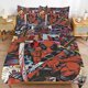 thumbnail image 1 of Deadpoo-l Dead-pool Deadpoo-l Dead-pool Bedding Set Sheet Set for Kids Adults,All Season Lightweight, 1 of 5