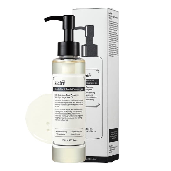 Aceite Limpiador Gentle Black Fresh 150 Ml Vegan
